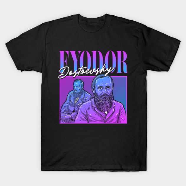 Fyodor Dostoevsky 90s Bootleg T-Shirt by dumbshirts